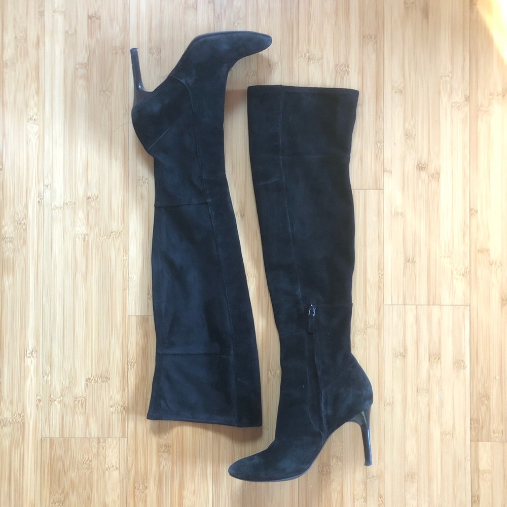 Cole Haan Over The Knee Marina Suede Boots - 6B